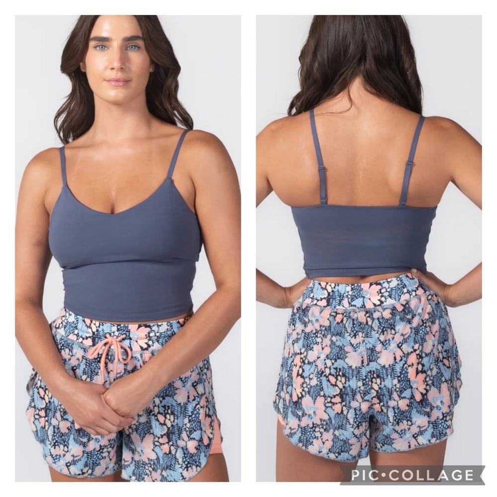 EUC Senita Athletics Skin Adjustable Crop Top - Light Navy | Size Small - Picture 7 of 7
